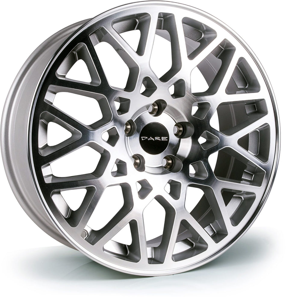 Dare LG2 18x8 ET42 5x112 Silver / Polished Face