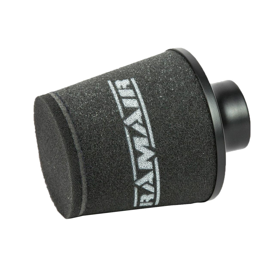 Ramair JS-150-63-BK 63mm OD Neck Small Black Aluminium Base Cone Filter