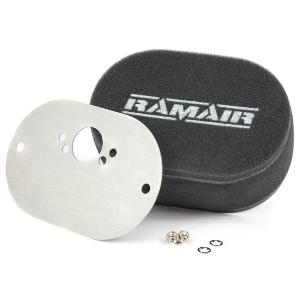 Ramair RS2-201-403 - Carb Air Filter With Baseplate SU HIF4 1.5in (Mini Offset) 65mm Internal Height