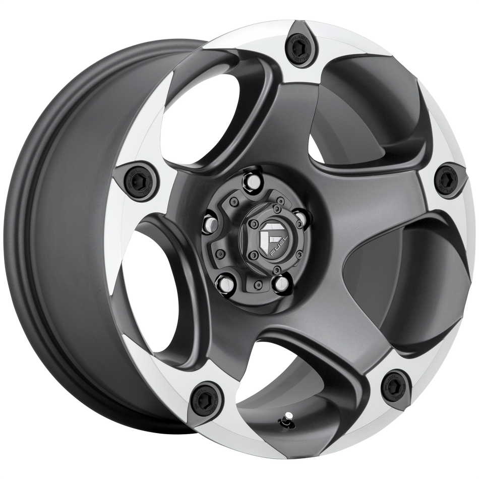 Fuel MENACE 1PC 17x9 ET1 5x127 MATTE GUN METAL MACHINED