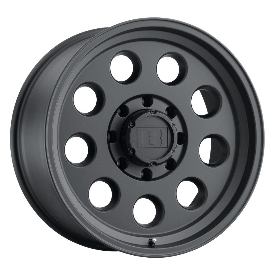 Level 8 HAULER 18x9 ET0 5x127 MATTE BLACK