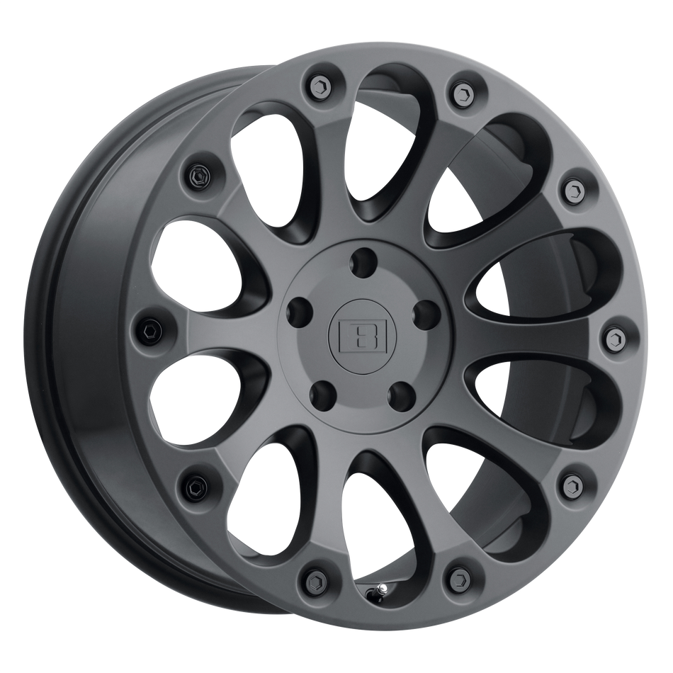 Level 8 IMPACT 17x8.5 ET-24 5x127 MATTE BLACK