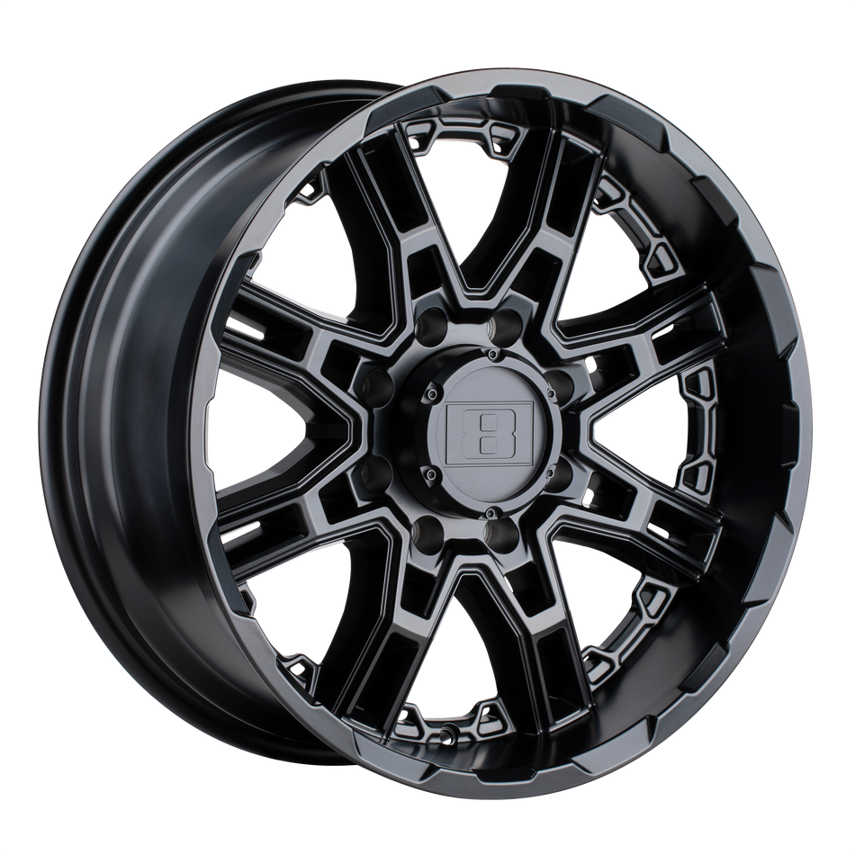 Level 8 SLINGSHOT 20x10 ET-12 6x139.7 MATTE BLACK