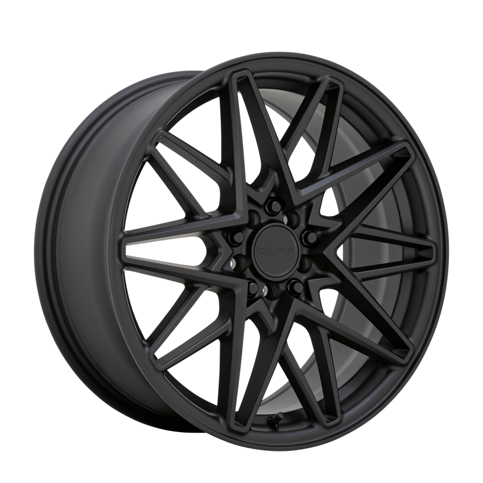 Ruff CLUTCH 18x8 ET38 5x108, 5x114.3 MATTE BLACK