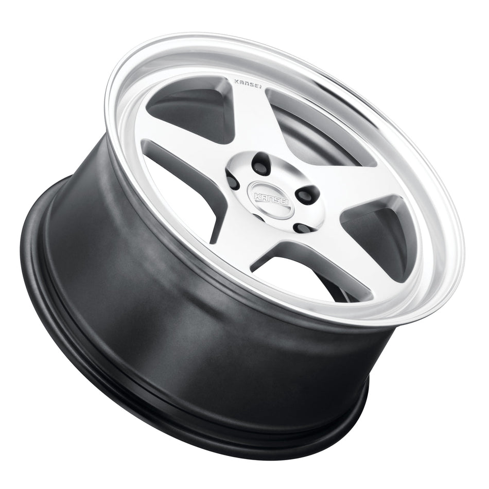 KANSEI KNP 18x8.5 ET35 5x112 Hyper Silver w/Machined Lip