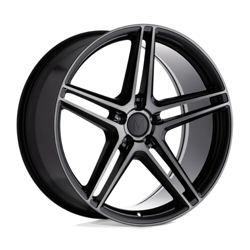 Mandrus BREMEN 20x10 ET35 5x112 SEMI GLOSS BLACK W/ MIRROR CUT FACE