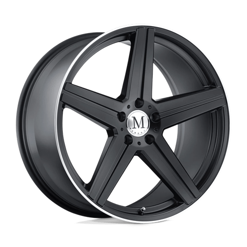 Mandrus ESTRELLA 20x10 ET40 5x112 MATTE BLACK W/ MACHINED LIP