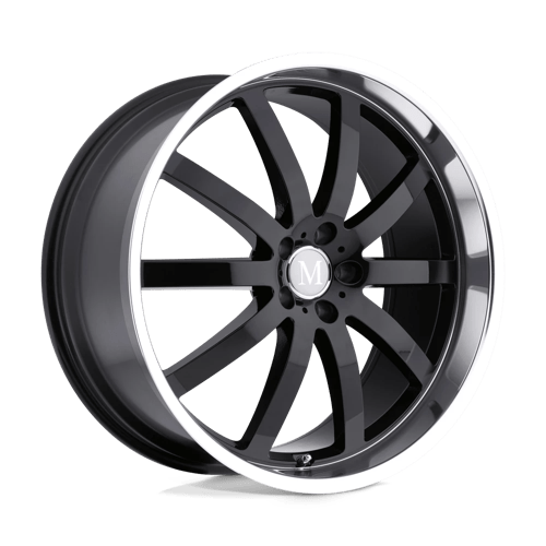 Mandrus WILHELM 18x9.5 ET35 5x112 GLOSS BLACK W/ MIRROR CUT LIP