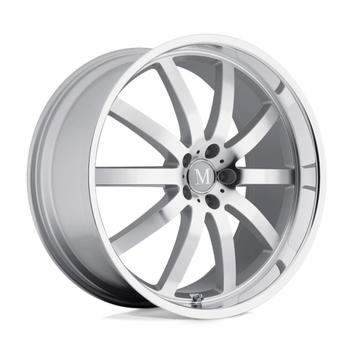 Mandrus WILHELM 18x9.5 ET35 5x112 SILVER W/ MIRROR CUT FACE & LIP