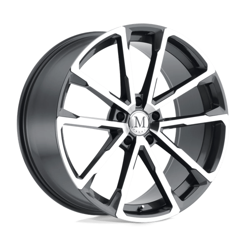 Mandrus WOLF 24x10 ET35 5x130 GLOSS GUNMETAL W/ MIRROR CUT FACE