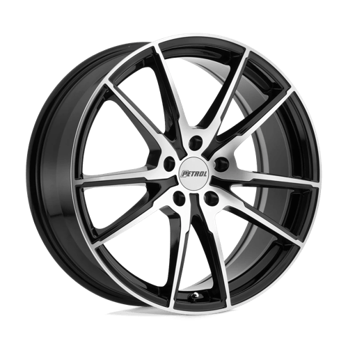 Petrol P0A 17x8 ET40 5x110 GLOSS BLACK W/ MACHINED CUT FACE