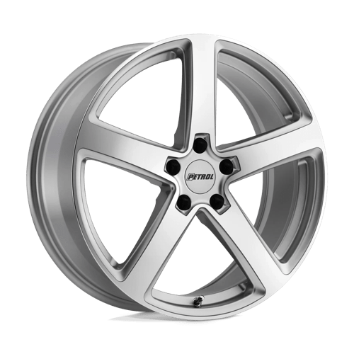 Petrol P2A 18x8 ET35 5x120 SILVER W/ MACHINED CUT FACE