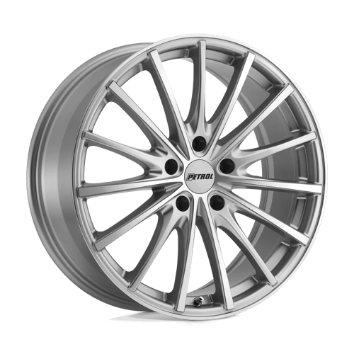 Petrol P3A 19x8 ET35 5x120 SILVER W/ MACHINED CUT FACE