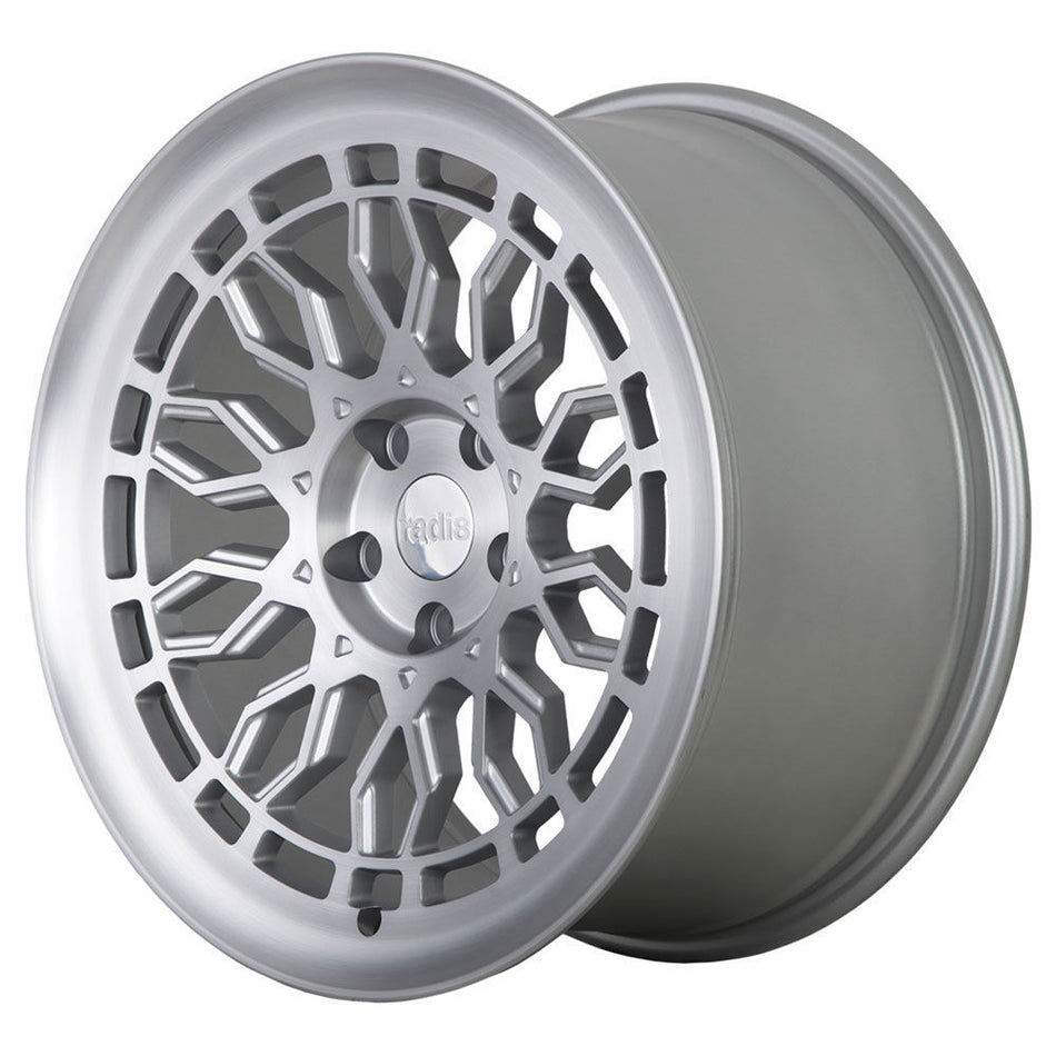 Radi8 r8a10 18x9.5 ET42 5x112 Matt Silver Machined Face