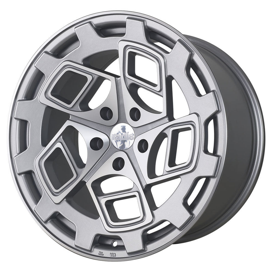 Radi8 r8cm9 19x10 ET42 5x112 Matt Silver Machined Face