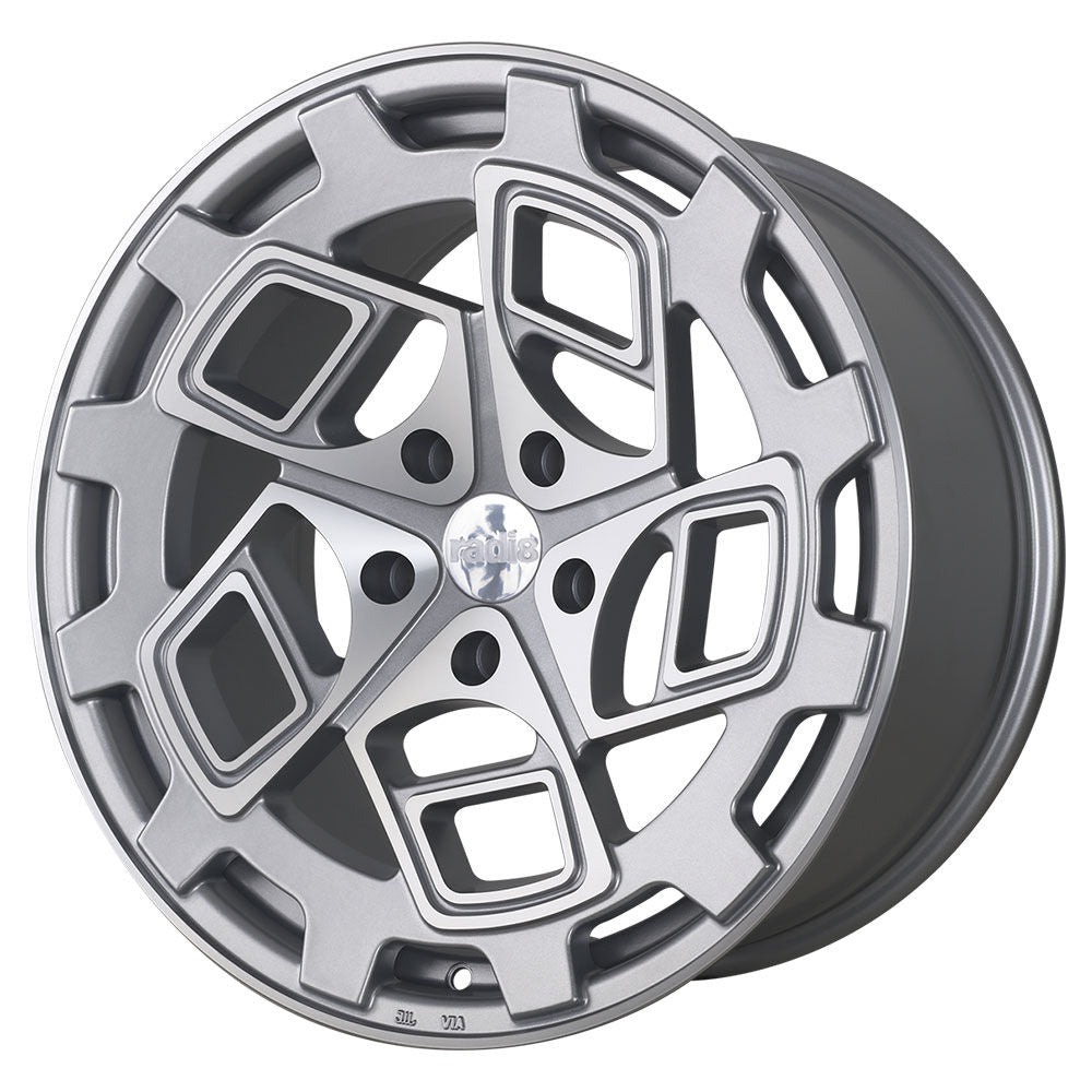 Radi8 r8cm9 18x9.5 ET42 5x112 Matt Silver Machined Face – Aero Elite