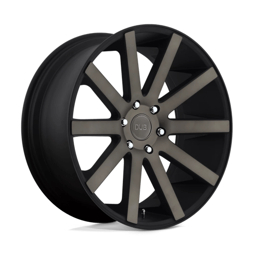 DUB SHOT CALLA 1PC 22x9 ET38 5x114.3 MATTE BLACK DOUBLE DARK TINT