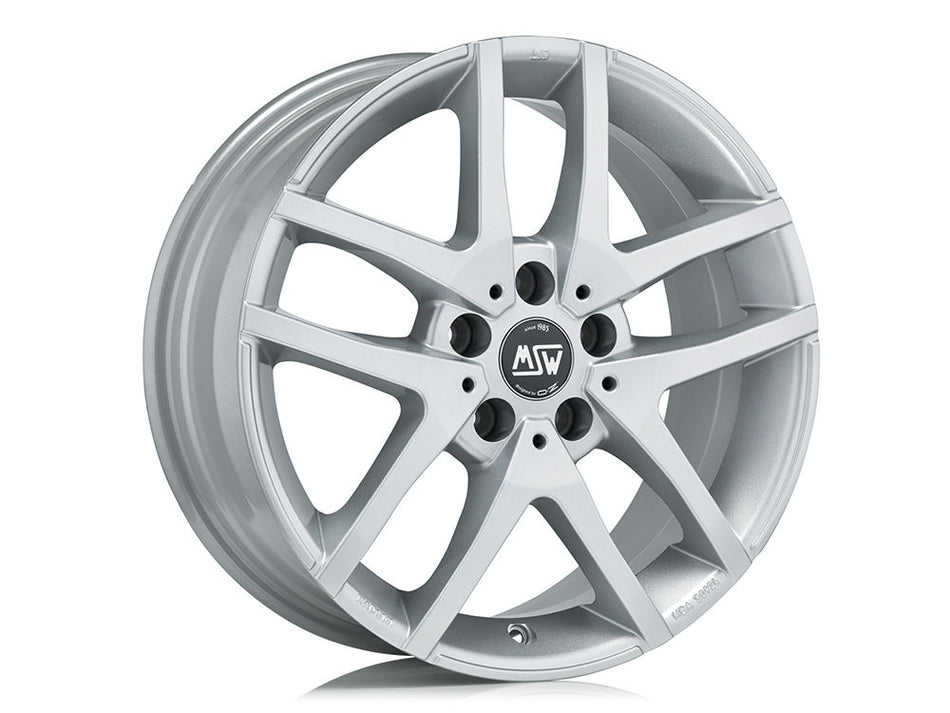 MSW 28 18x7.5 ET44 5x112 FULL SILVER