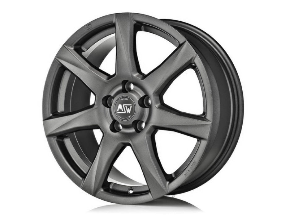 MSW 77 17x7.5 ET50 5x114.3 MATT DARK GREY