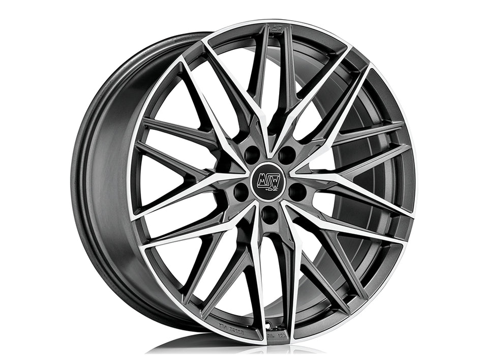 MSW 50 21x10 ET19 5x112 MATT GUN METAL FULL POLISHED