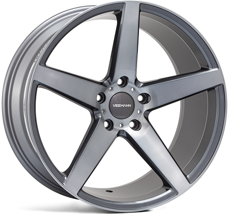 Veemann V-FS8 19x8.5 ET35 5x120 Graphite Smoke Machined